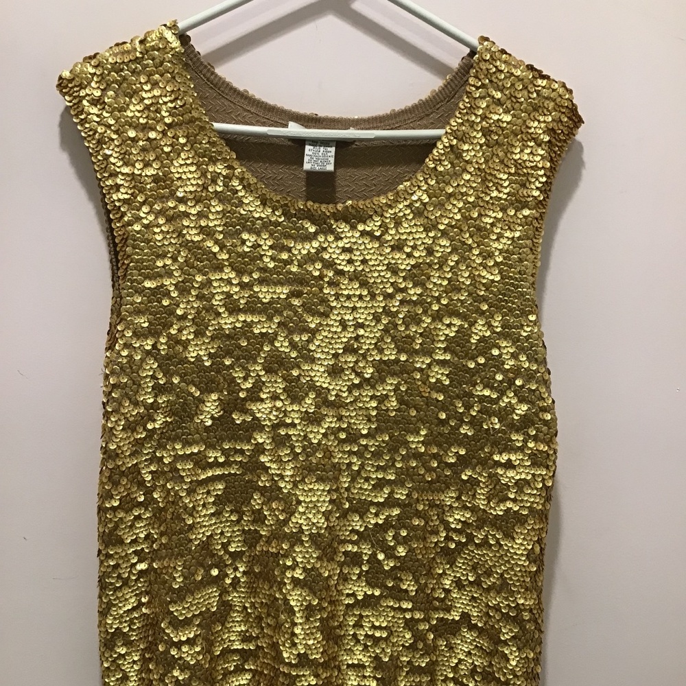 Gold Sequim Tank Top
